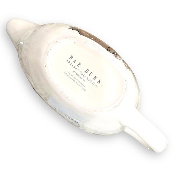 Rae Dunn by Magenta “HAPPY TURKEY DAY” Gravy Boat NEW - Picture 4 of 4